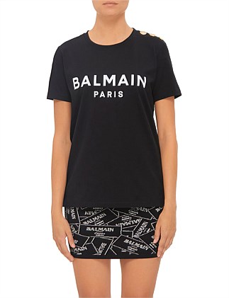 3 BTNS PRINTED BALMAIN T-SHIRT