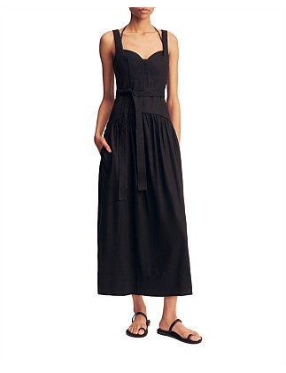 Kasbah Bustier Gathered Midi Dress