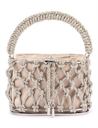 AMELIA CRYSTAL CAGE BAG