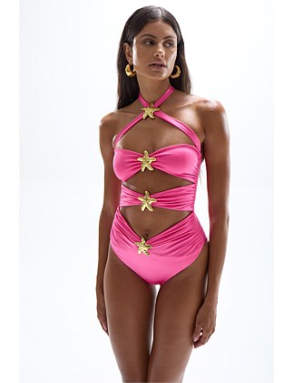 Diamond Seastar Cut-Out Swimsuit