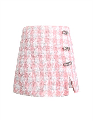 Bonnie CHECK SPLIT SKIRT