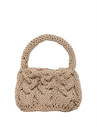 SMALL CABLE KNIT BAG