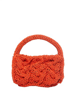 SMALL CABLE KNIT BAG