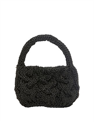 SMALL CABLE KNIT BAG