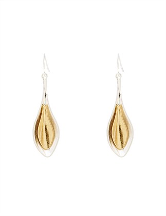 DOUBLE FOLD DROP EARRING