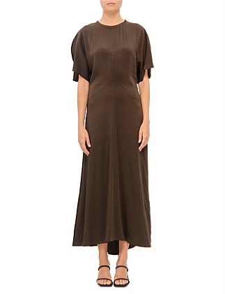 KEANY HIGH NECK MIDI DRESS