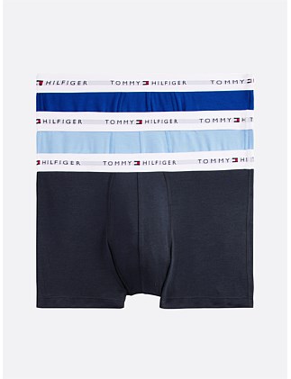 3-Pack Stretch Cotton Logo Trunks