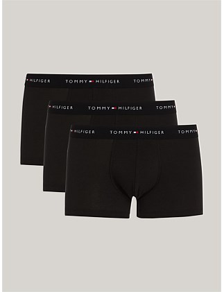 3-Pack Essential Logo Waistband Trunks