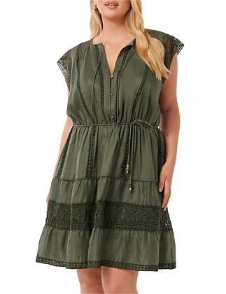 SARAH CURVE TRIM MINI DRESS