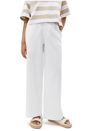 TEXTURED WIDE LEG PANT