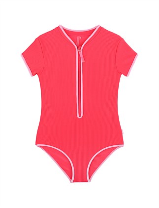 TEXTURED CONTRAST PADDLESUIT