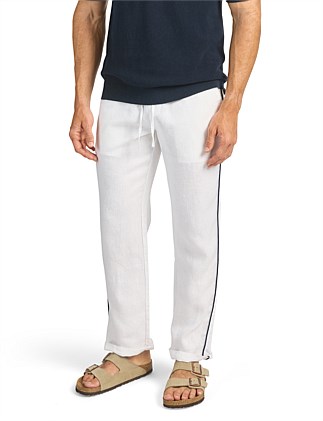 RIVIERA PIPED LINEN PANT