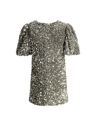 GISELLE SEQUIN VELOUR DRESS