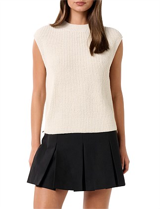 EMILY ZIP DETAIL KNIT TANK TOP