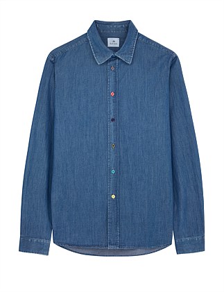 MENS LS TAILORED FIT SHIRT SS BUTTONS