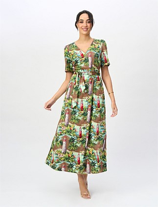 GIA 100% COTTON A-LINE DRESS