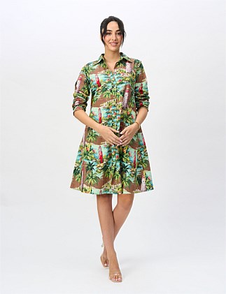 ERICA 100% COTTON SHIRTDRESS