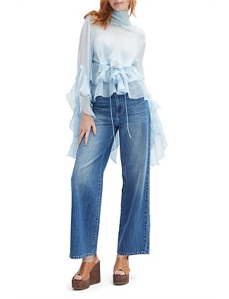 ANYSSA RUFFLE BLOUSE