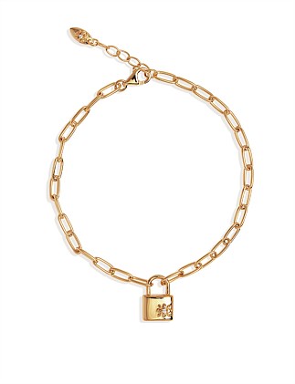 Promise of Us Lotus Padlock Bracelet