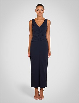 LINA RUCHED MAXI DRESS