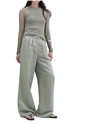 PLEAT WIDE LEG PANT