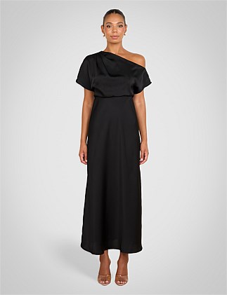 UMANI ASYMMETRIC NECK DRESS