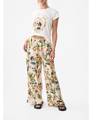 STRAIGHT LEG PANT- NON PRINT