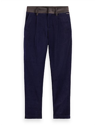 Relaxed slim-fit velvet pants