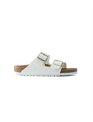 Arizona Patent White Birko-Flor Regular Sandal