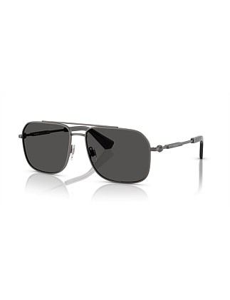 Square GREY DARK GREY Sunglasses