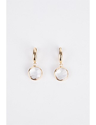 DIANA FACETED DROP EARRINGS