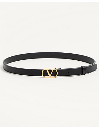 VLOGO BUCKLE BELT IN SHINY CALFSKIN 20MM