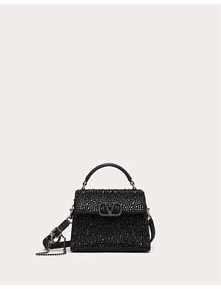 VSLING MINI TOP HANDLE BAG WITH SPARKLING EMBROIDERY