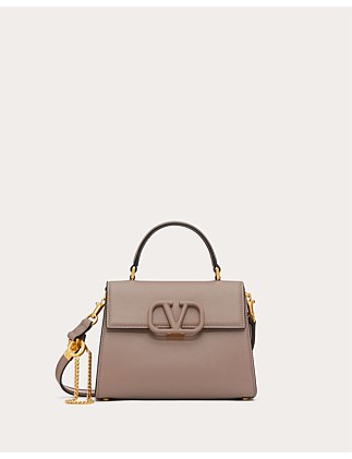 VSLING SMALL TOP HANDLE BAG IN GRAINY CALFSKIN LEATHER