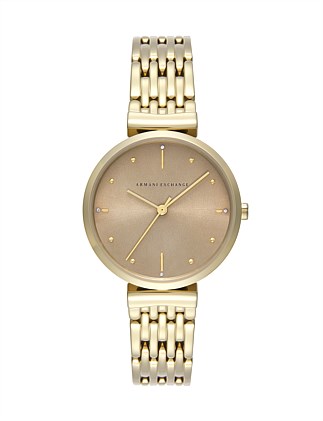 Gold Tone Analogue Watch