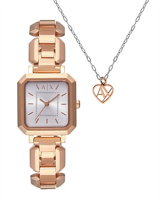 Rose Gold Tone Analogue Watch