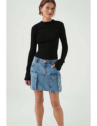 Juno Cargo Micro Mini Skirt