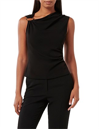 BECCA HARDWARE DETAIL DRAPED TOP