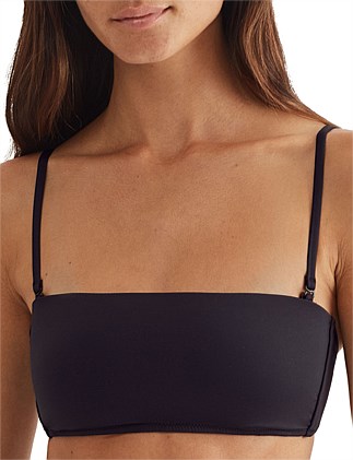 Signature Solids Convertible-to-Strapless Bandeau Bikini Top