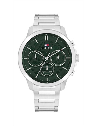 Tommy Hilfiger Henry Stainless Steel Green Dial Men's Watch