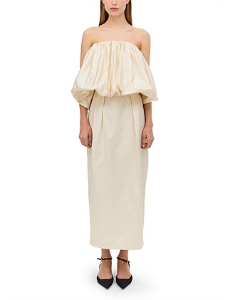 CREAM SATIN AFFINITY SKIRT