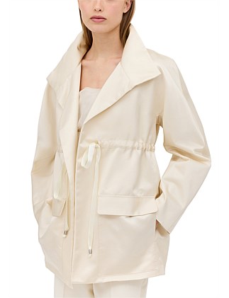 CREAM SATIN ENCOUNTER JACKET