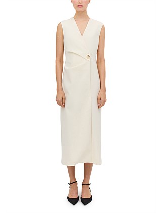 CREAM WOOL INTERLUDE DRESS